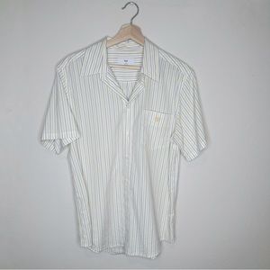 Aritzia TNA striped V-neck Button Shirt